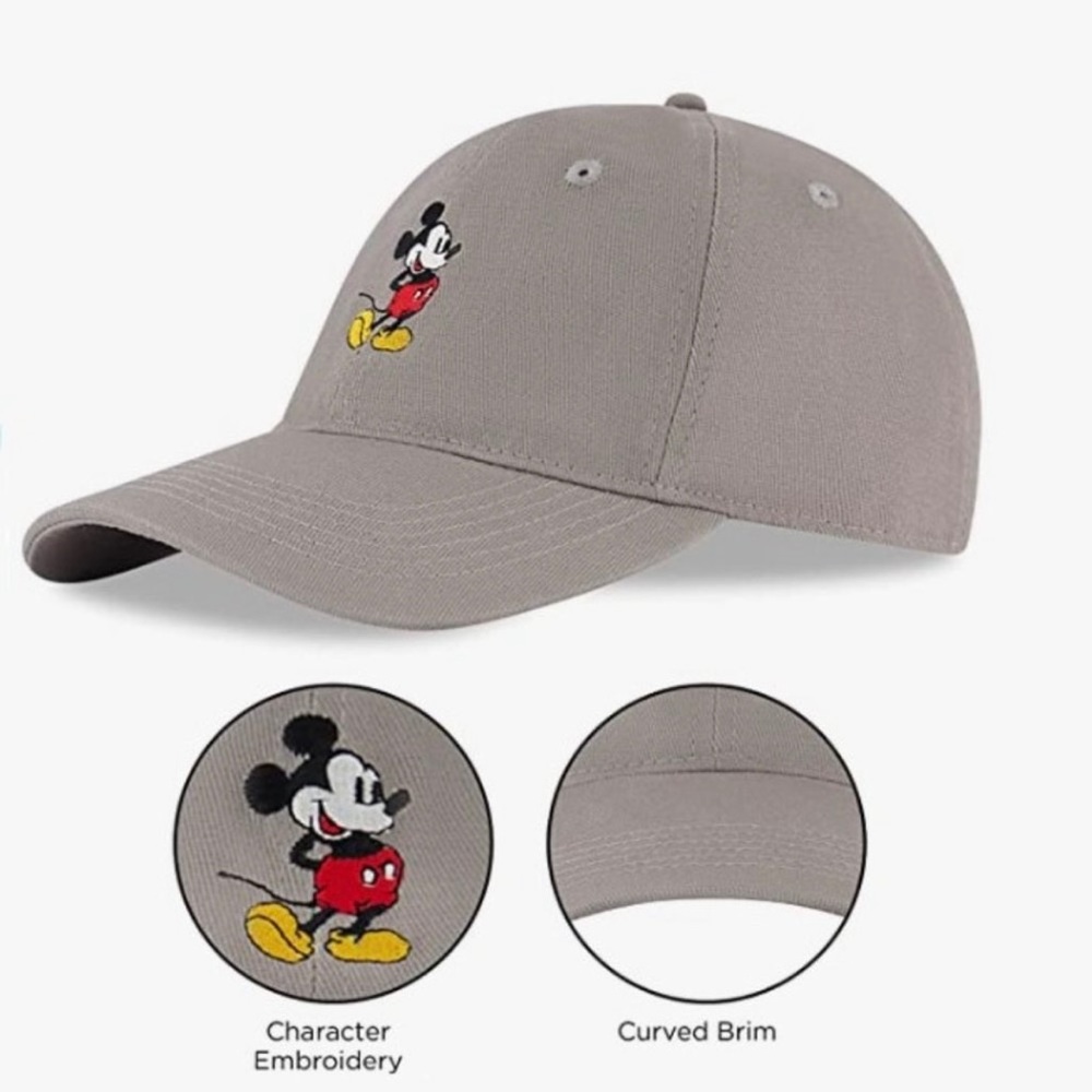⛔️SOLD⛔️ DISNEY Mickey Mouse Baseball Cap Adj. Snap-Back Dad Hat Unisex O/S - Picture 6 of 16